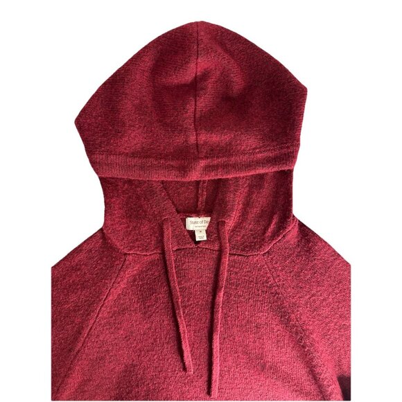 State of Day Women's Indulge & Rest Loungewear Tunic Hoodie - Maraschino M - Picture 7 of 9